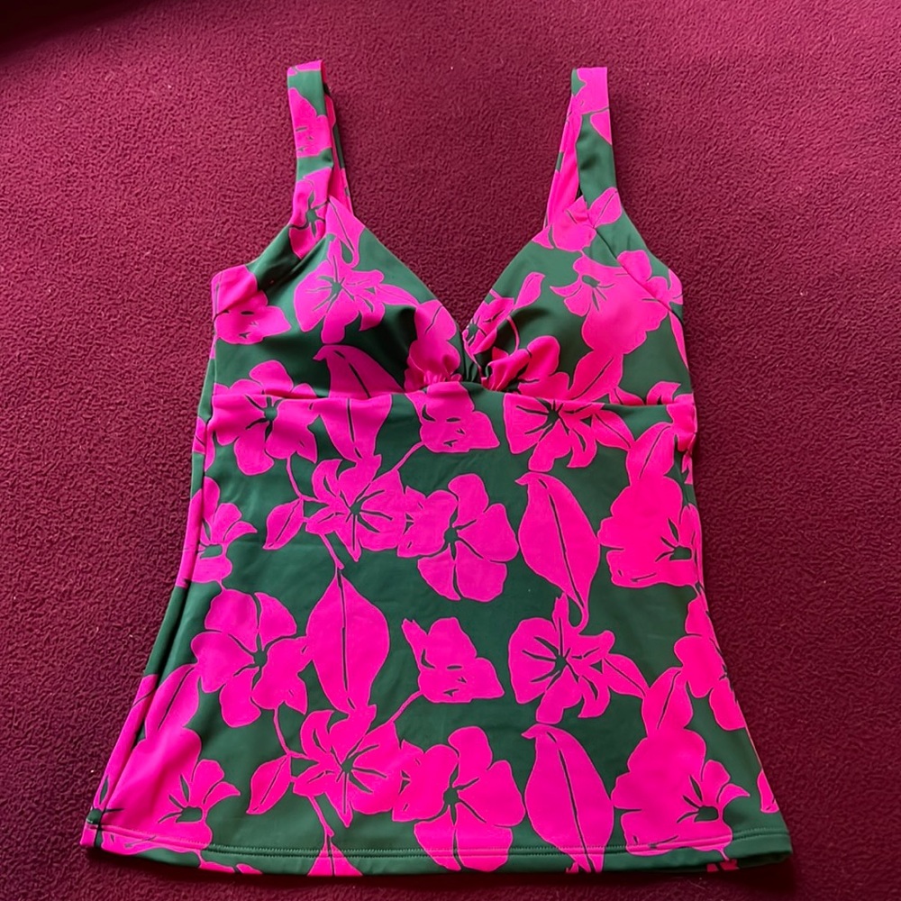 Boden Tropical Print Talamanca Tankini Top Sz 8